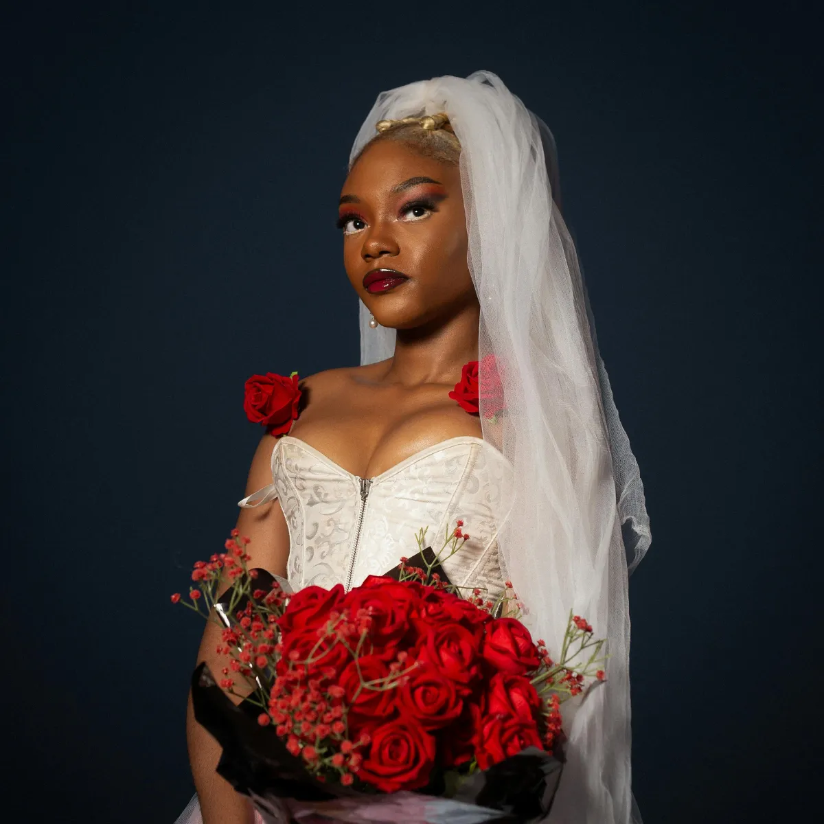 Soft Cherry Bridal Look